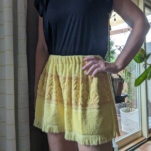 OOAK vintage towel shorts M L (O1)